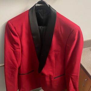 Slim fit Red egara dinner coat worn once